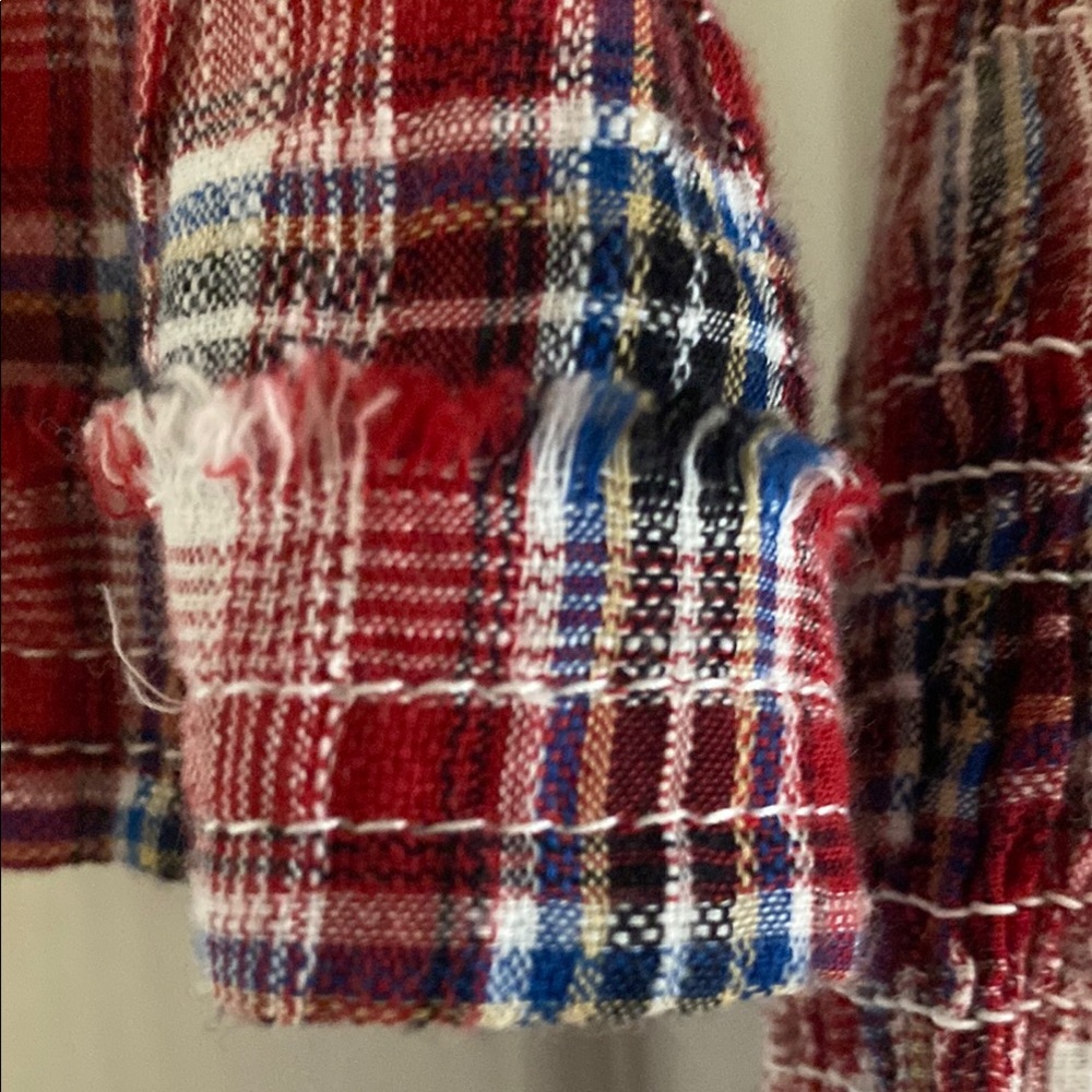 Red Plaid Ruffle Dress - Picture 4 of 11